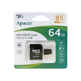 APACER 64GB Micro SDXC Card MicroSDXC UHS-I Class 10 with Adapter