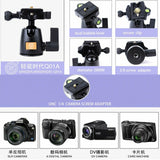 QZSD Q555 Portable Aluminum Digital Camera Tripod Monopod Stand With Ball Head