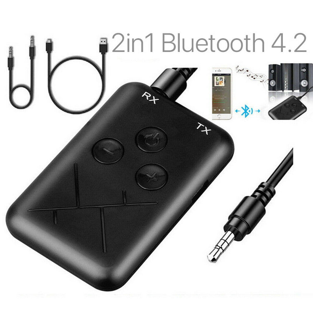 2in1 Wireless Bluetooth Transmitter Receiver A2DP Stereo AUX Audio Mus LQTech