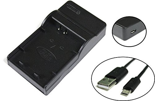 Batterie + Chargeur Double USB Compatible Panasonic DMW-BCF10, CGA-S009 - Pour Lumix DMC-F2, FH1, FP8, FS10, Etc.