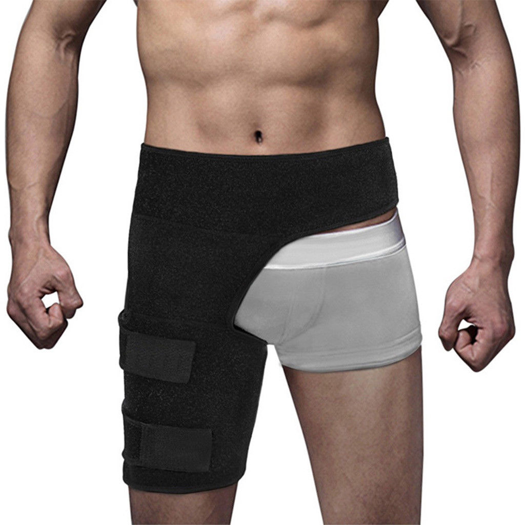 Groin Thigh Support Brace Wrap Pain Relief Hip Leg Compression