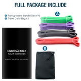 Heavy Duty Resistance Bands Set 4 Loop for Gym Exercise Pull up Fitness Workout