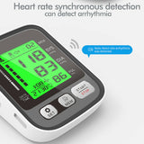 Digital Sphygmomanometer Upper Arm Blood Pressure Monitor Heart Beat Meter