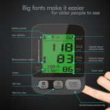 Digital Sphygmomanometer Upper Arm Blood Pressure Monitor Heart Beat Meter