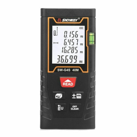SNDWAY Digital Laser Distance Meter Rangefinder Measure Diastimeter 40M