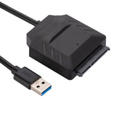 USB 3.0 to SATA 2.5"/3.5'' HDD SSD Hard Drive Disk Converter Cable Power Adapter