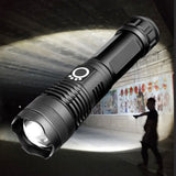Super Bright LED Torch Lamp 5 Modes USB Rechargeable Lantern IPX4 Waterproof