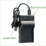 Slim USB to USB-C Battery Charger for PANASONIC DMW-BMB9E etc