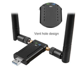 1200Mbps Long Range Dual Band 2.4/5.8G 5GHz Wireless USB3.0 WiFi Adapter Antenna