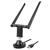 1200Mbps Long Range Dual Band 2.4/5.8G 5GHz Wireless USB3.0 WiFi Adapter Antenna
