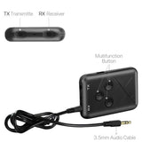 2in1 Wireless Bluetooth Transmitter Receiver A2DP Stereo AUX Audio Music Adapter