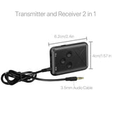 2in1 Wireless Bluetooth Transmitter Receiver A2DP Stereo AUX Audio Music Adapter