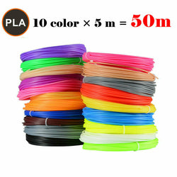 3D Pen printer Printing PLA Filament 1.75mm 5M x10 Colors