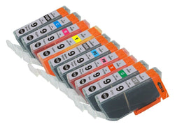 Canon Compatible Ink Cartridges PGI-9 Set PBK+C+M+Y+MBK+PC+PM+G+R+GY