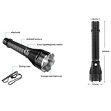 Scube Diving Flashlight P70 LED Light Waterproof Underwater Outdoor-Dive Torch