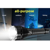 Scube Diving Flashlight P70 LED Light Waterproof Underwater Outdoor-Dive Torch