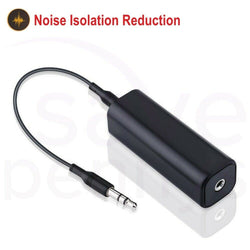 Ground Loop Noise Isolator Filter + 3.5mm AUX Cable For Home Car Stereo Audio