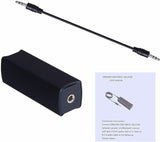 Ground Loop Noise Isolator Filter + 3.5mm AUX Cable For Home Car Stereo Audio