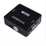 HDMI to VGA Converter With Audio 1080P Adapter Connector Black