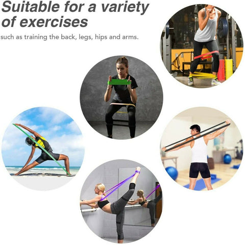 Heavy Duty Resistance Bands Set 4 Loop for Gym Exercise Pull up Fitnes LQTech