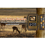 1080P HD Infrared Night Vision Wildlife Scouting Hunting Trail Camera PR800