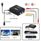 Composite AV CVBS 3RCA to HDMI Video Converter Adapter