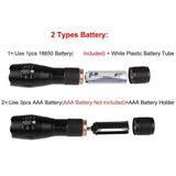 Cree XML T6 LED Zoomable Flashlight Torch Light + 18650 Battery