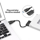 USB 2.0 to Slimline SATA 7+6 13pin Laptop CD DVD Rom Optical Drive Adapter Cable