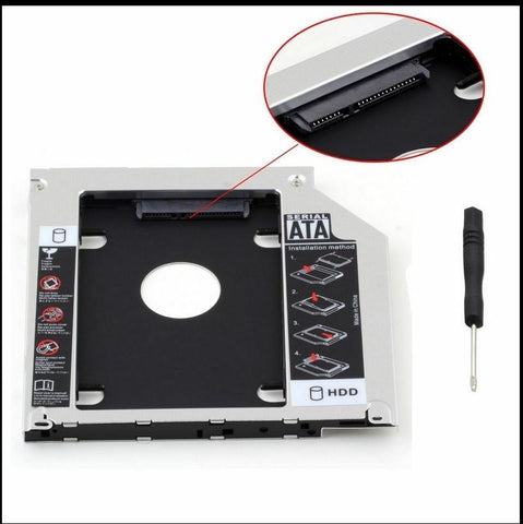 SATA 2nd HDD SSD Hard Drive Unibody Caddy for Apple MacBook Pro 2010 2 LQTech