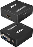 Full HD Video Audio VGA to HDMI Converter Adapter for PC Laptop TV etc