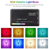 W140 RGB LED Video Light Rechargeable Photography Fill Light