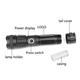 Super Bright LED Torch Lamp 5 Modes USB Rechargeable Lantern IPX4 Waterproof