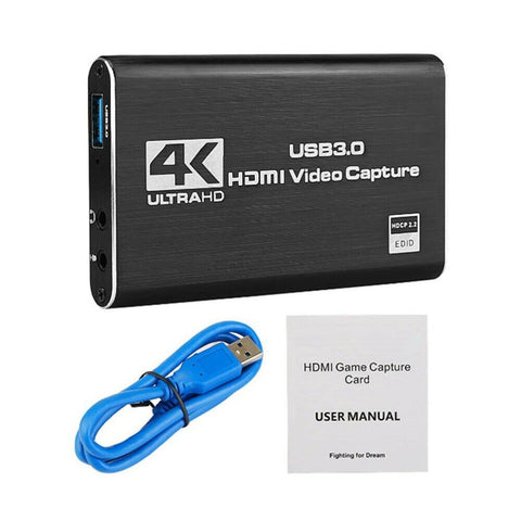 Video Capture Card 4K 60Hz HDMI to USB 3.0 for PS4 Xbox Game